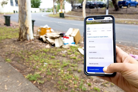 Reporting dumped rubbish 1.JPG