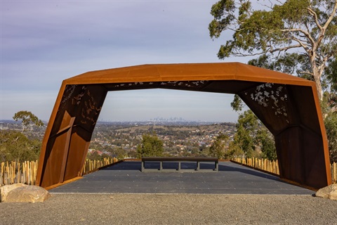 Quarry Hills Connecting Trails shelter