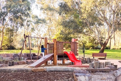 Photo of children playing at Redleap Recreation Reserve playground