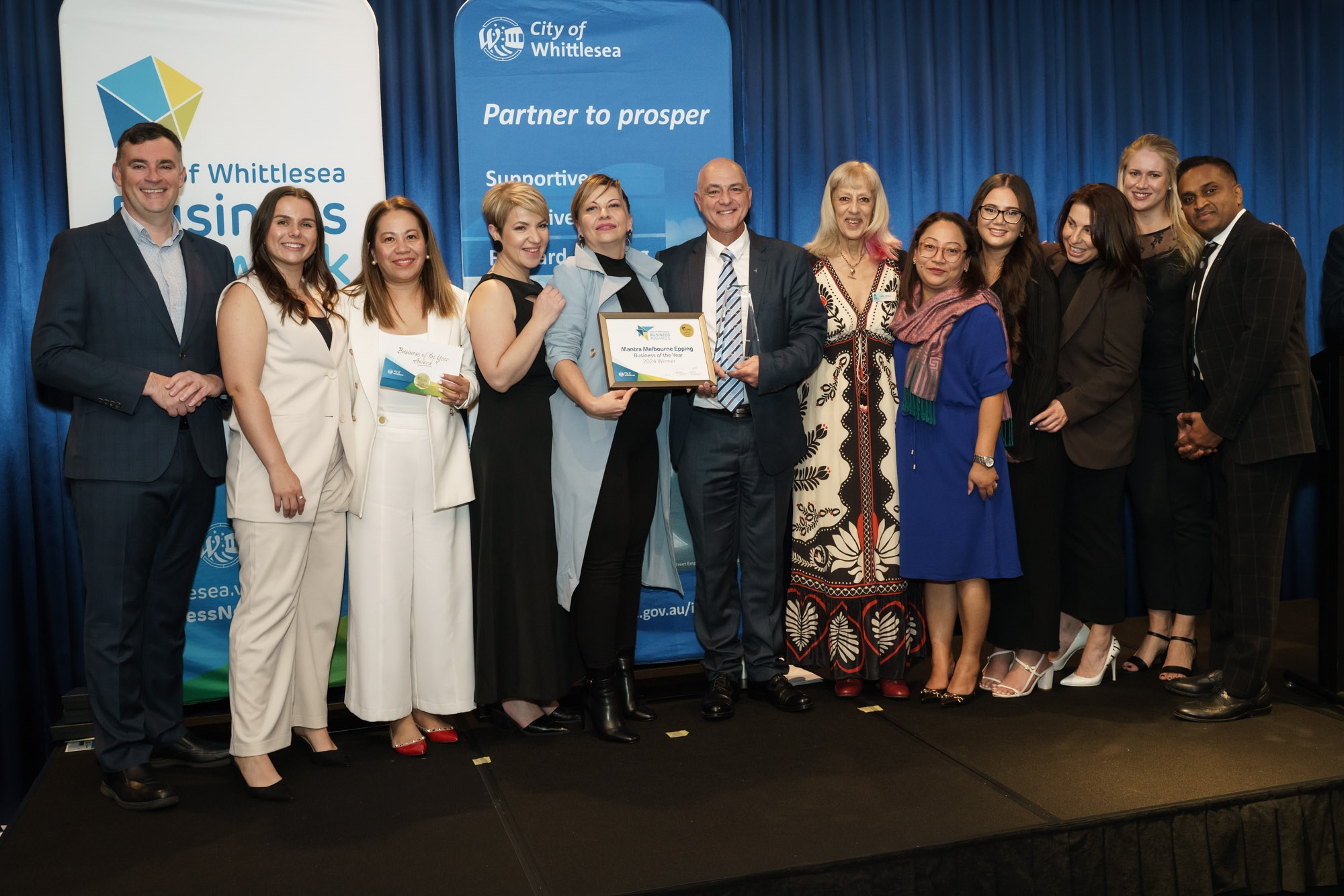 Group shot business awards