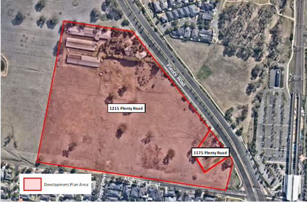 The proposed Development Plan applies to the land shown in this image.