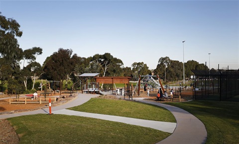 Playground with families