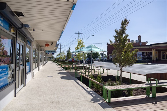 Gorge Road shopping precinct streetscape upgrade 1