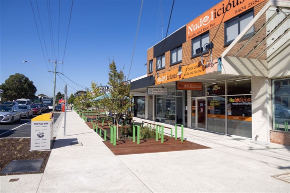 Gorge Road shopping precinct streetscape upgrade 9