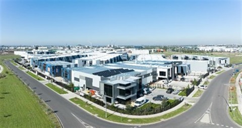 An industrial precinct set at the intersection of two roads.