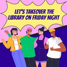 Flyer for Youth Takeover Night event.