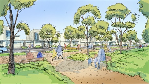 Artist’s illustration – residential developmen